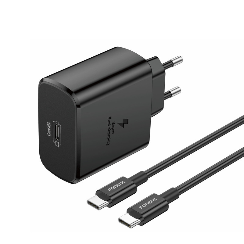 شارژر دیواری 45 وات فوننگ مدل EU62 به همراه کابل تبدیل USB-C