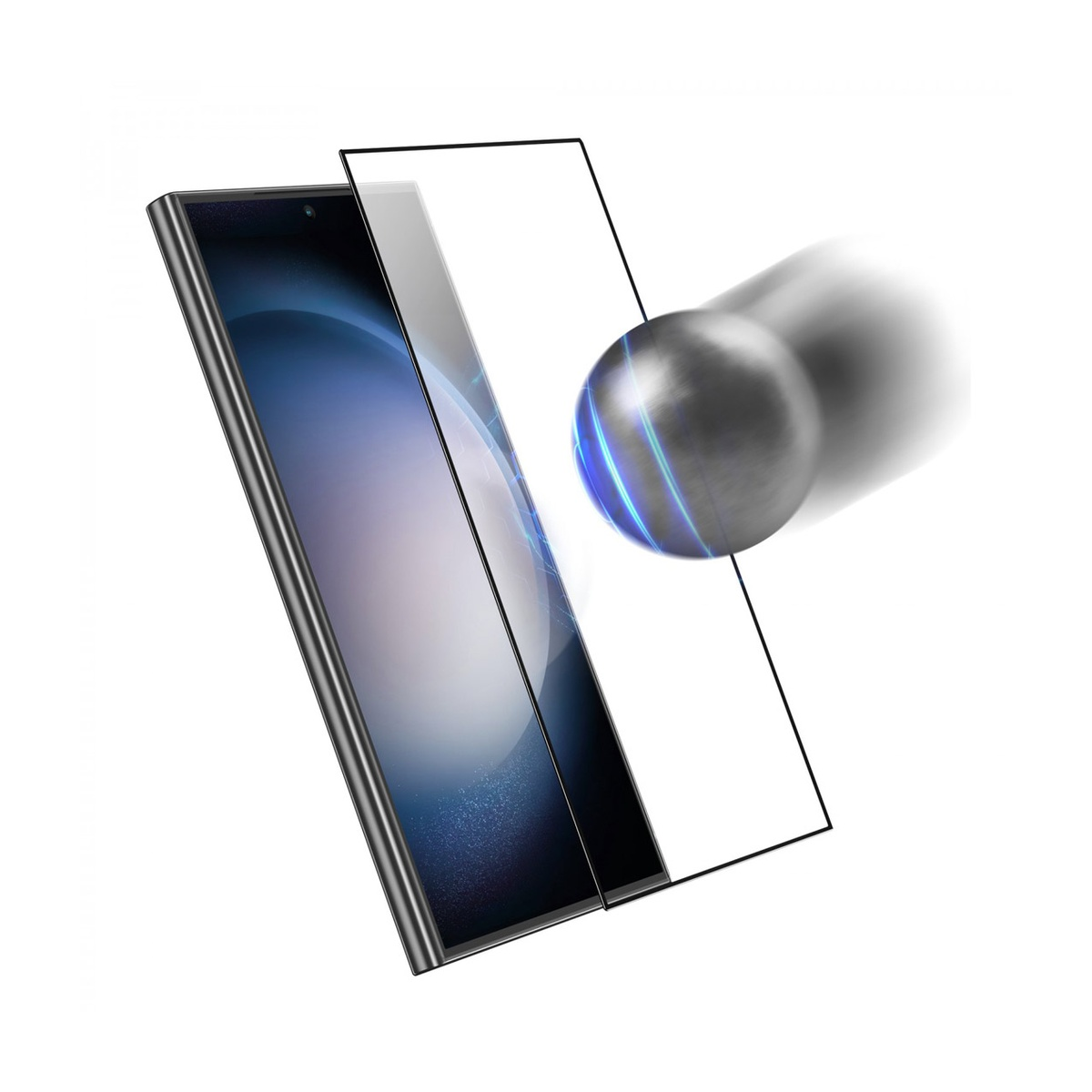 گلس گوشی سامسونگ Galaxy S24 گرین لاین مدل 9H High Definition Finger Print-بی رنگ شفاف