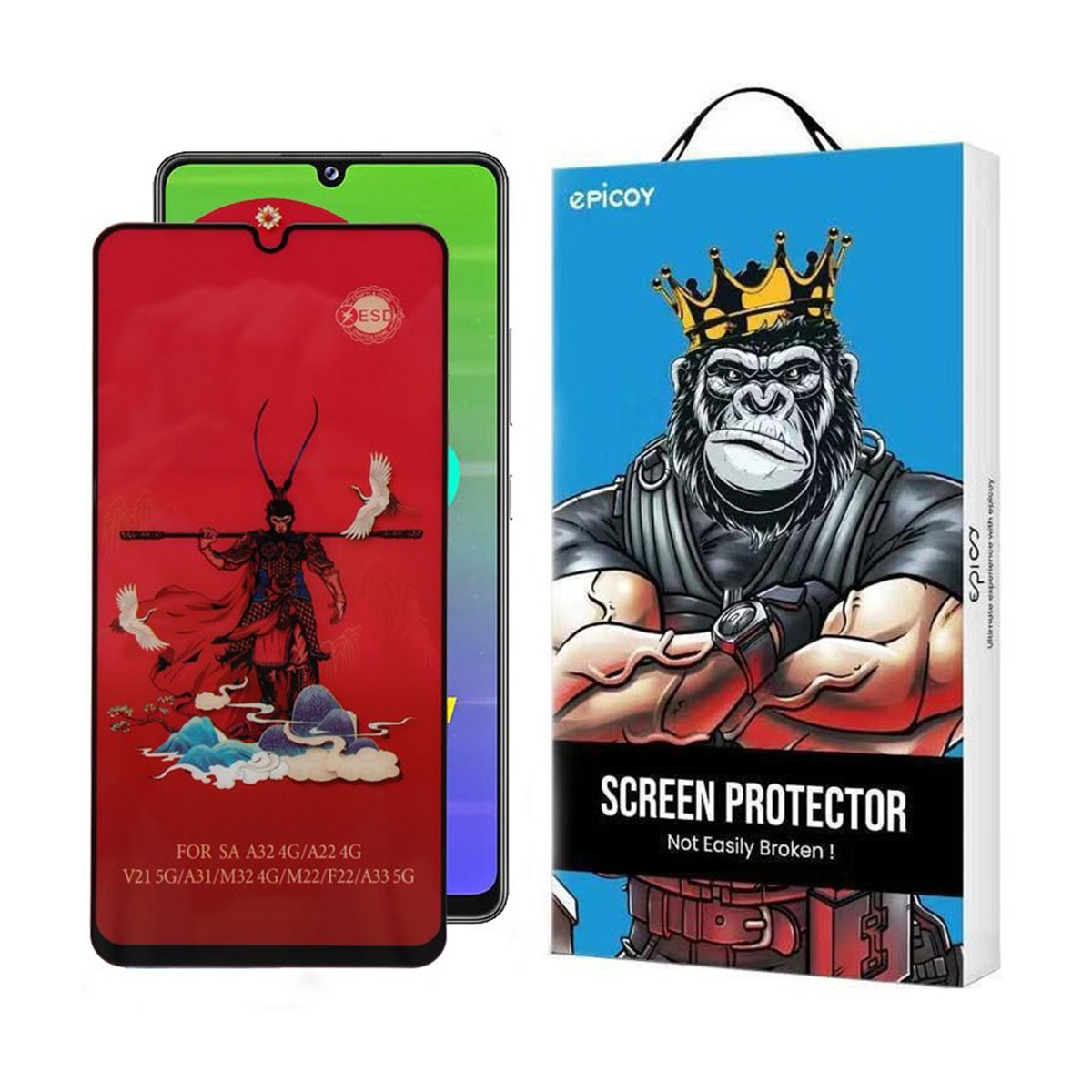 محافظ صفحه نمایش اپیکوی مدل Monkey King مناسب برای گوشی موبایل سامسونگ Galaxy M32 4G/ M31 Prime 4G / M30s 4G/ M30 4G