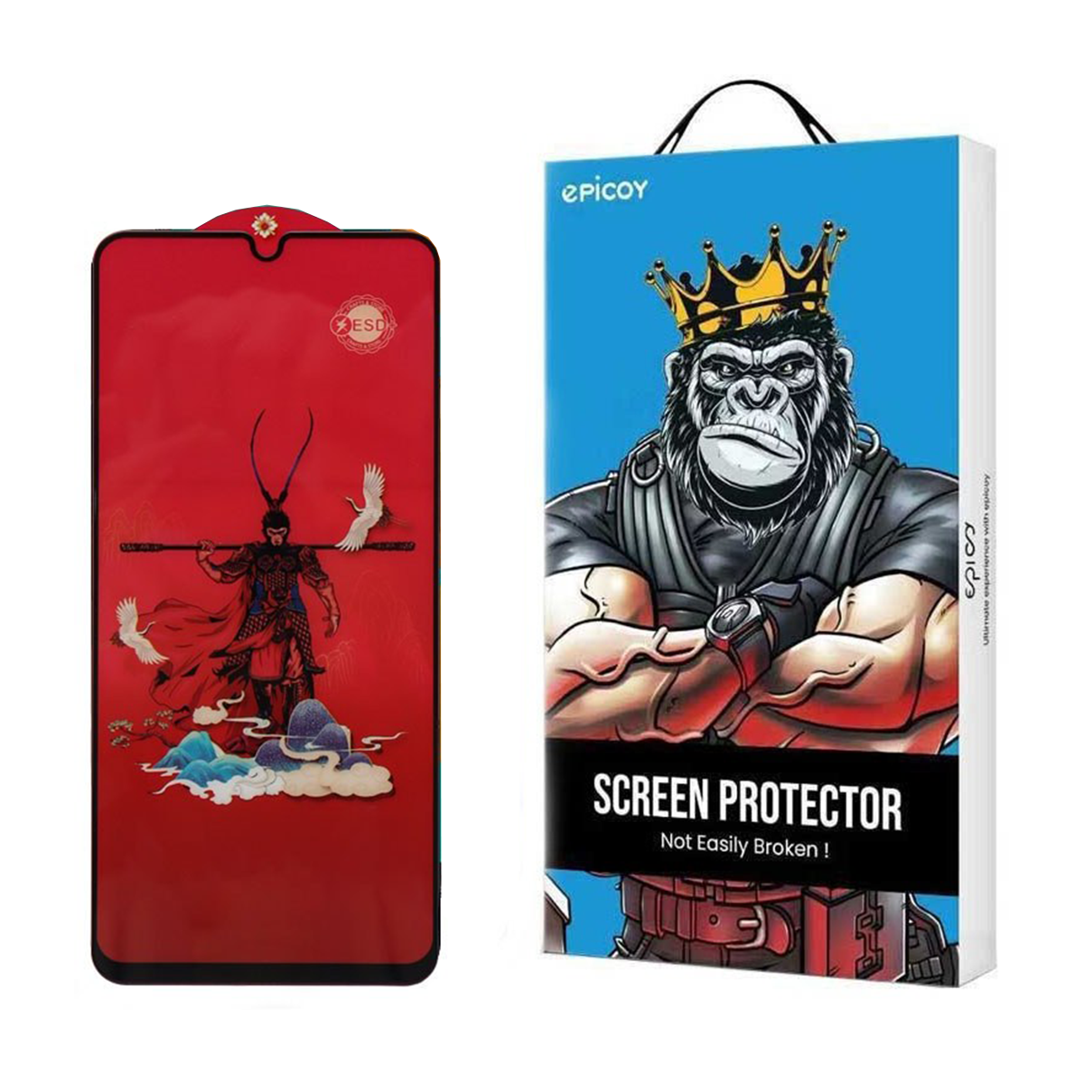 محافظ صفحه نمایش اپیکوی مدل Monkey King مناسب برای گوشی موبایل سامسونگ Galaxy A04 4G/A04s 4G /A04e 4G/F04 4G/M02s 4G