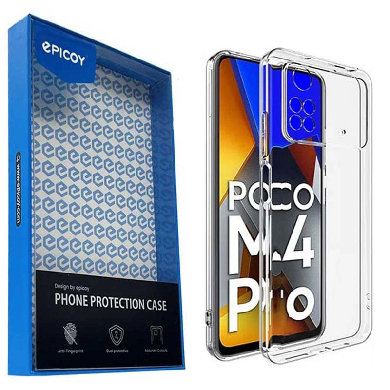 کاور اپیکوی مدل Transparent Clear مناسب برای گوشی موبایل شیائومی Poco M4 Pro 4G