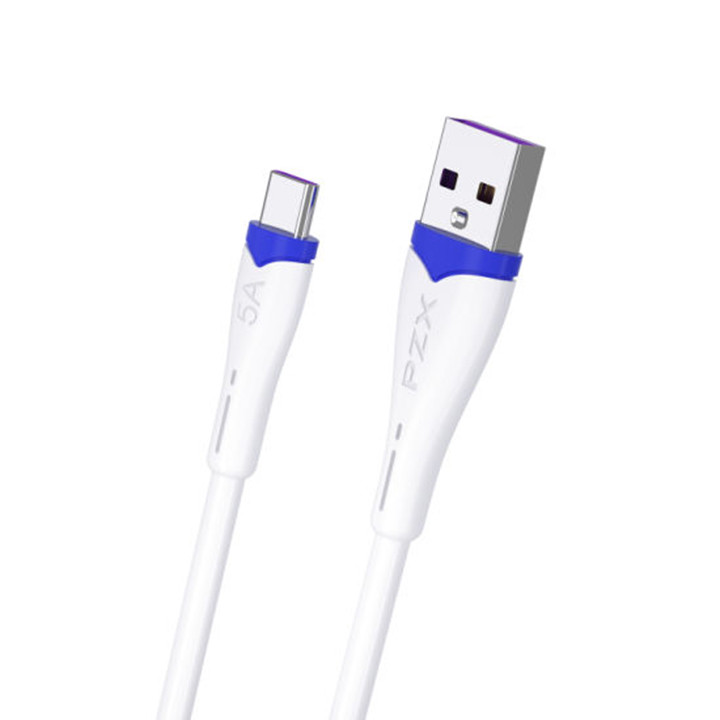 کابل تبدیل USB به usb-C پی زد ایکس مدل V156 طول 1.5 متر-سفید