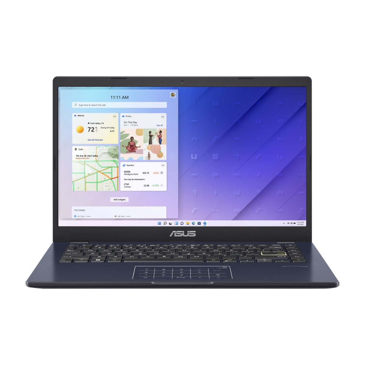 لپ تاپ ایسوس 14 اینچی مدل Vivobook E410KA Celeron N4500 4GB 512GB 64GB-سرمه ای تیره