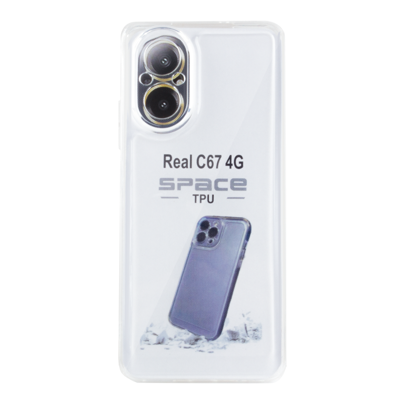 کاور گوشی ریلمی Realme C67 4G زیفرند مدل ژله ای-بی رنگ شفاف