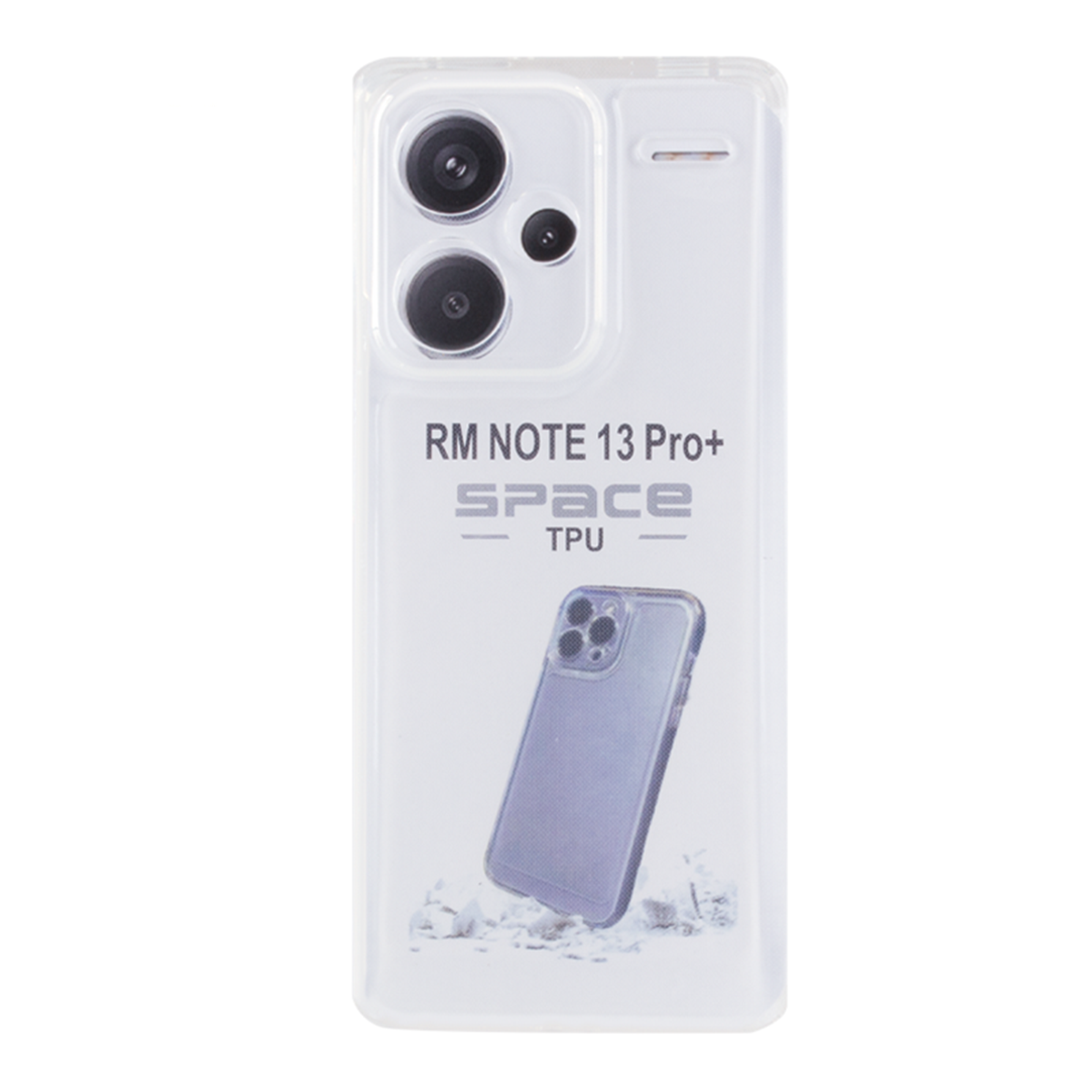 کاور گوشی شیائومی Redmi Note 13 Pro Plus زیفرند مدل ژله ای-بی رنگ شفاف