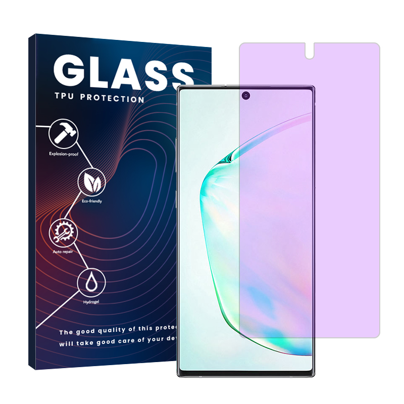 محافظ صفحه نمایش ضداشعه بنفش گلس مدل Resistant مناسب برای گوشی موبایل سامسونگ Galaxy Note10 Plus