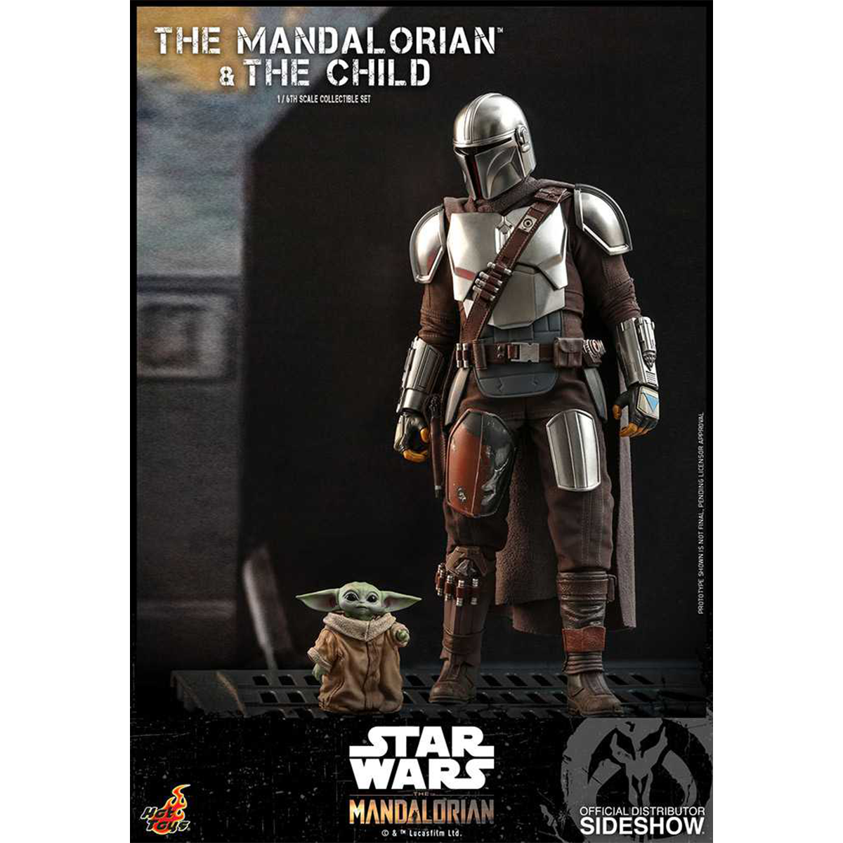 اکشن فیگور فیلم Star Wars هات تویز مدل The Mandalorian and The Child Regular