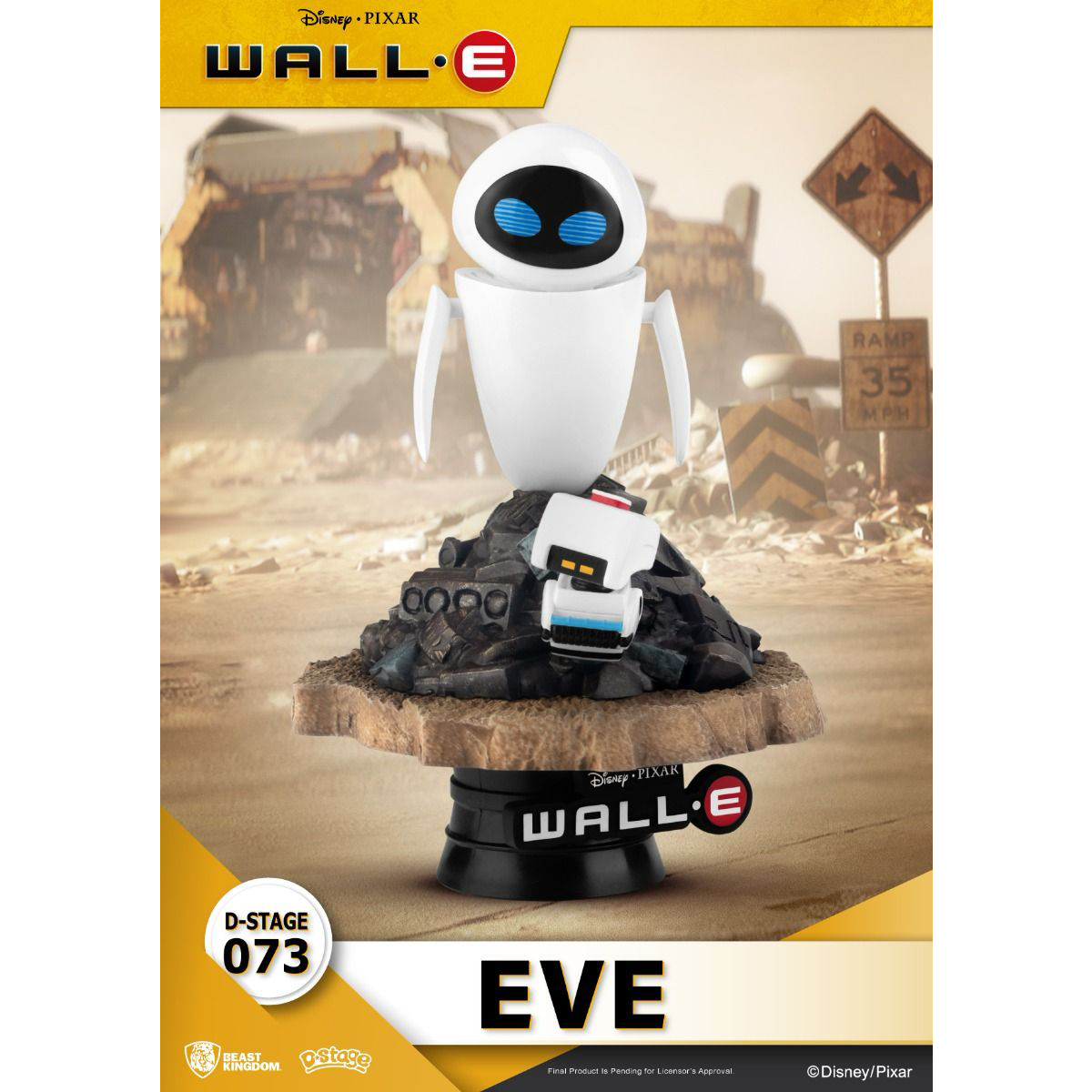 اکشن فیگور انیمیشن Wall.E بیست کینگدام مدل Diorama Stage-073-Eve