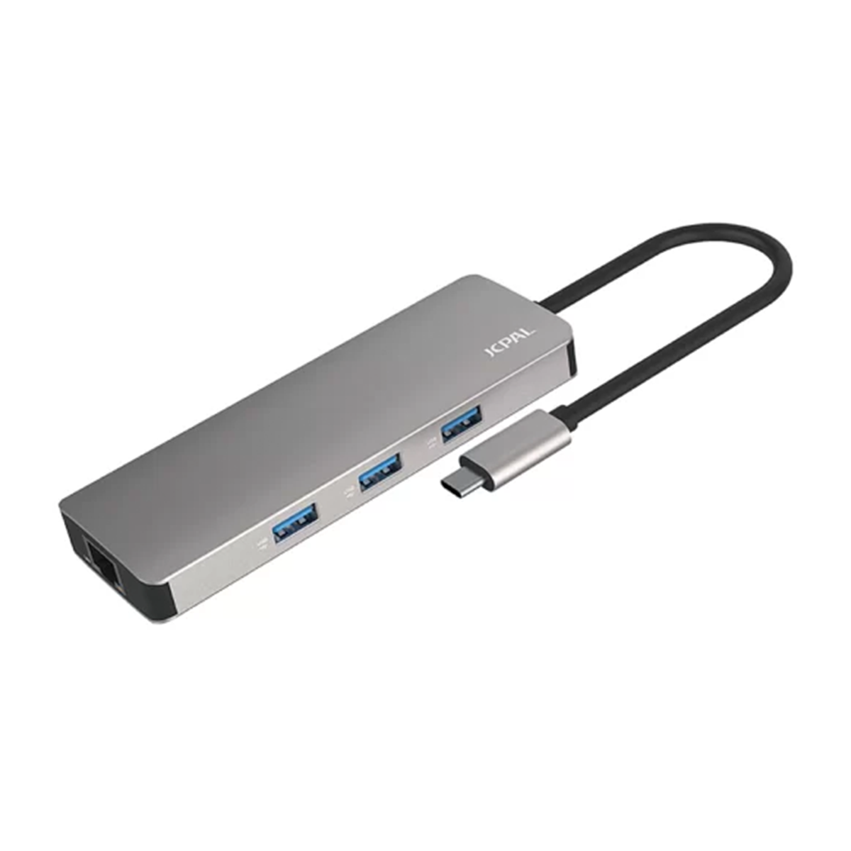 هاب USB-C جی سی پال 9 پورت مدل USB-C 9-Port Hub JCP6179-خاکستری