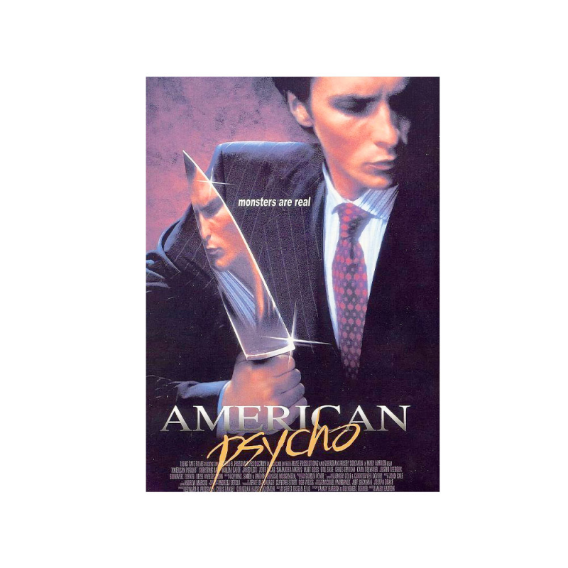 متال پوستر مستر پیکد طرح روانی آمریکایی American Psycho کد PCD-MB1126