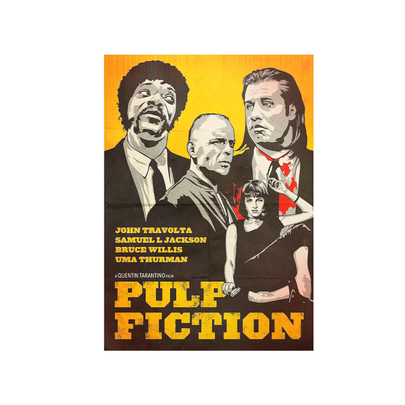 متال پوستر مستر پیکد طرح پوستر فیلم Pulp Fiction کد PCD-MB1109