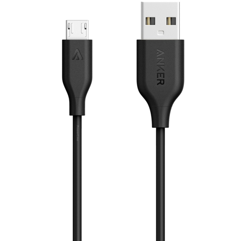 کابل تبدیل USB به microUSB انکر  مدل A8132 PowerLine طول 0.9 متر