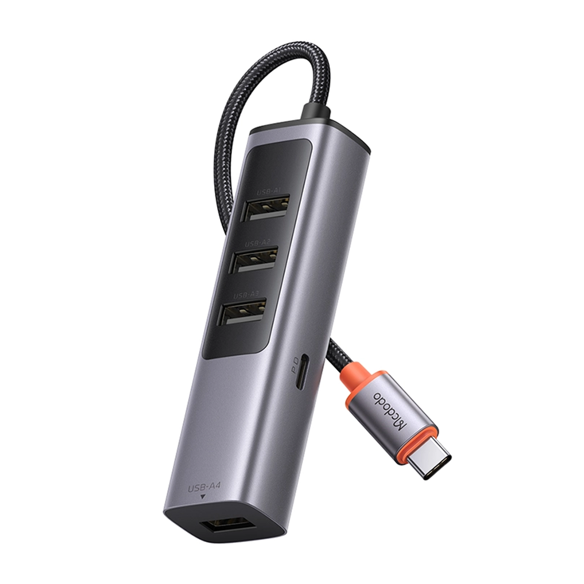 هاب USB-C مک دودو 5 پورت مدل HU-1120-خاکستری