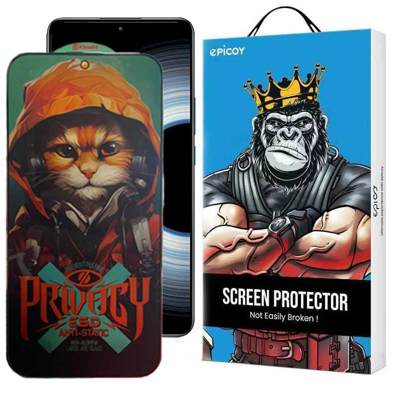 محافظ صفحه نمایش حریم شخصی اپیکوی مدل Privacy Hoodie Cat مناسب برای گوشی موبایل شیائومی Redmi K50 Ultra / K50 Gaming / K50 Pro / K50