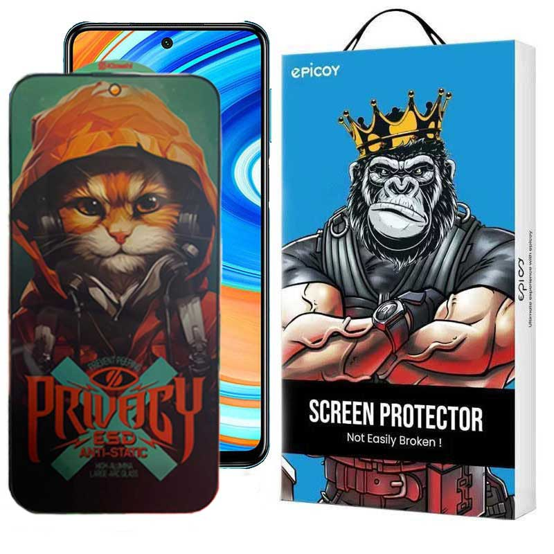  محافظ صفحه نمایش حریم شخصی اپیکوی مدل Privacy Hoodie Cat مناسب برای گوشی موبایل شیائومی Redmi Note 9 Pro Max / Note 9 Pro 5G /Note 9 Pro 4G (India)/ Note 9 Pro  4G (Global) /Note 9S