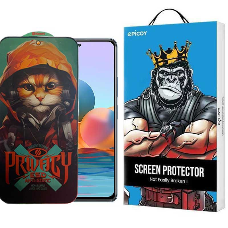 محافظ صفحه نمایش حریم شخصی اپیکوی مدل Privacy Hoodie Cat مناسب برای گوشی موبایل شیائومی Redmi Note 10 Pro Max / Note 10 Pro 4G (India) /Note 10 Pro 4G (International)/ Note 10 Lite