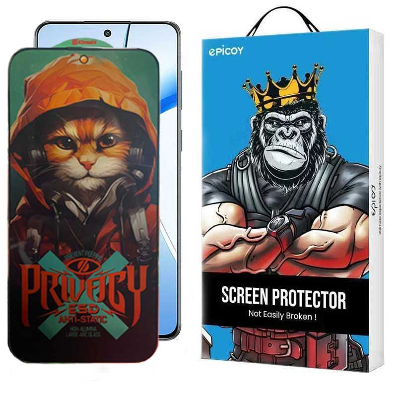 محافظ صفحه نمایش حریم شخصی اپیکوی مدل Privacy Hoodie Cat مناسب برای گوشی موبایل وان پلاس Nord CE4/ Nord CE3/ 10R/ 10T/ Ace Pro/ Ace/ 10R 150W