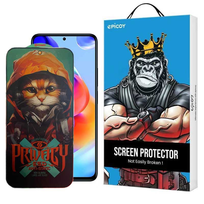 محافظ صفحه نمایش حریم شخصی اپیکوی مدل Privacy Hoodie Cat مناسب برای گوشی موبایل شیائومی Redmi Note 11 Pro Plus 5G (China) /  Note 11 Pro Plus 5G (India) / Note 11 Pro 5G (China) / Note 11 Pro 4G-5G