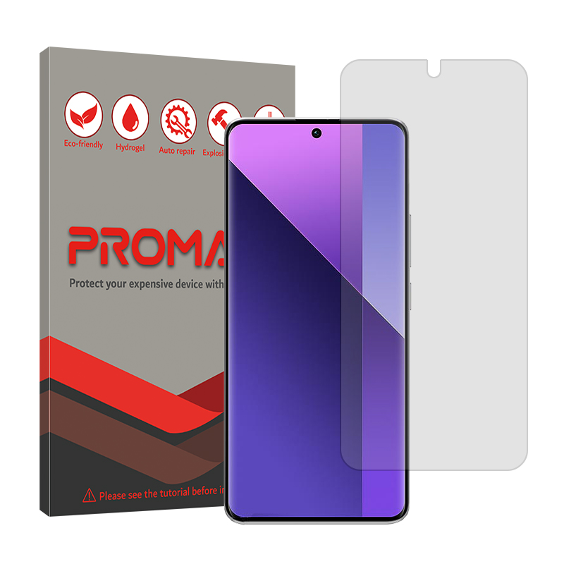 محافظ صفحه نمایش شفاف پرومیت مدل Resistant مناسب برای گوشی موبایل شیائومی Redmi Note 13 Pro Plus