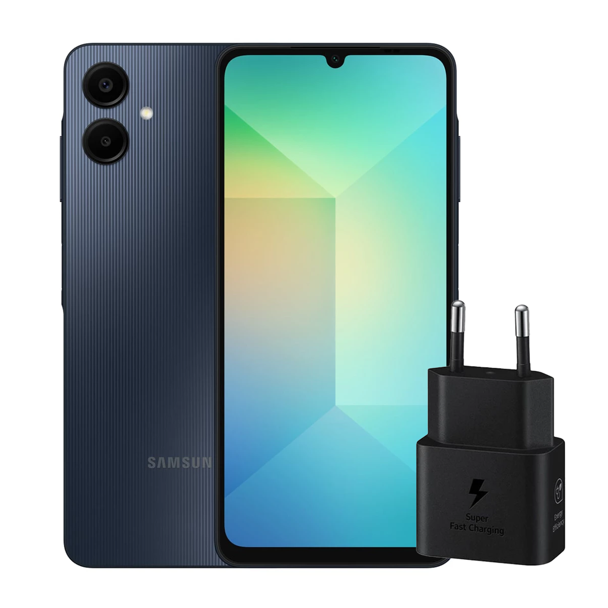 گوشی موبايل سامسونگ مدل Galaxy A06 4G ظرفیت 128 گیگابایت رم 4 گیگابایت - به همراه شارژر 25 وات سامسونگ