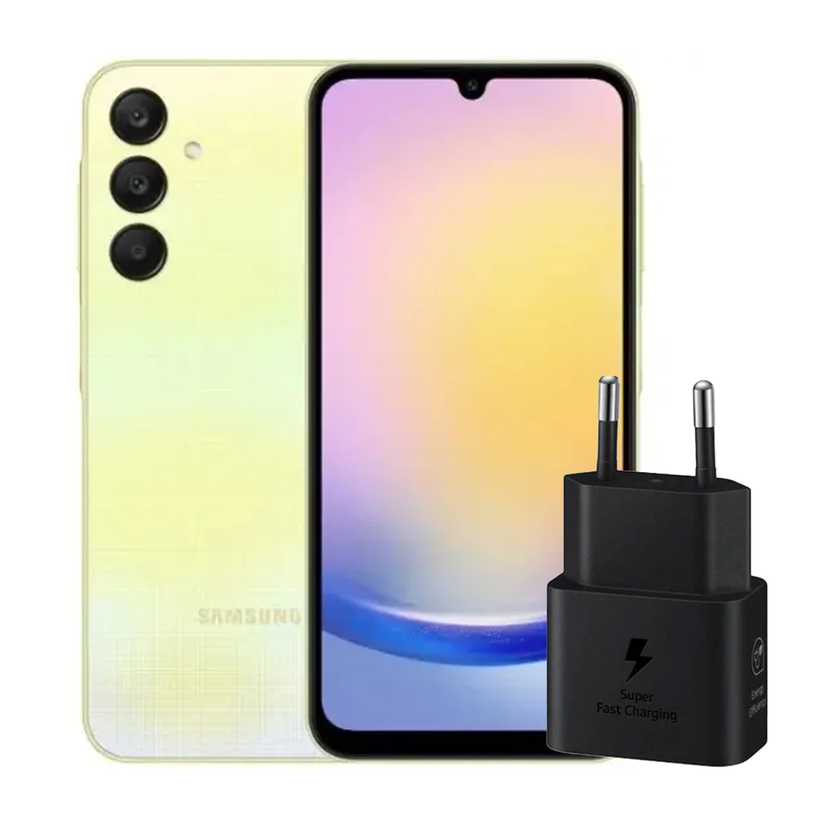 گوشی موبایل سامسونگ مدل Galaxy A15 4G ظرفیت 128 گیگابایت رم 6 گیگابایت - ویتنام به همراه شارژر 25 وات سامسونگ