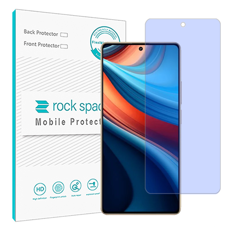 محافظ صفحه نمایش ضد اشعه آبی راک اسپیس مدل Resistant مناسب برای گوشی موبایل شیائومی Redmi Note 13R Pro