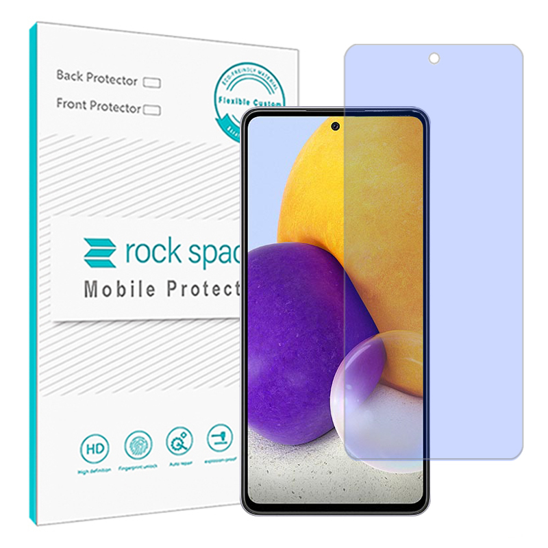 محافظ صفحه نمایش ضد اشعه آبی راک اسپیس مدل Resistant مناسب برای گوشی موبایل سامسونگ Galaxy A72