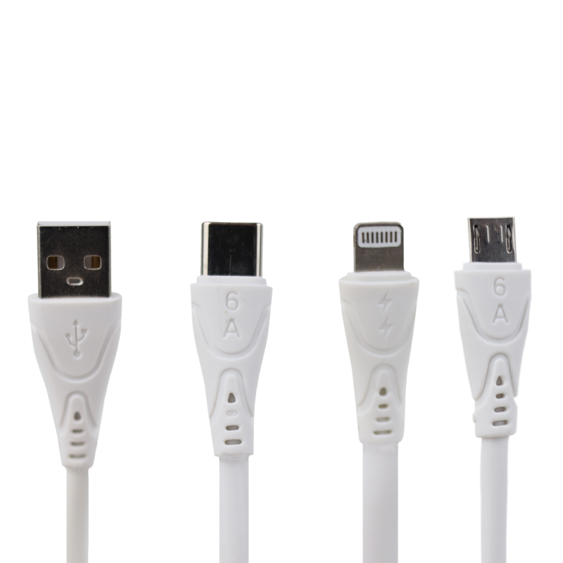 کابل تبدیل USB به لایتنینگ/USB-C/microUSB اووس مدل SY3 طول 1.18 متر