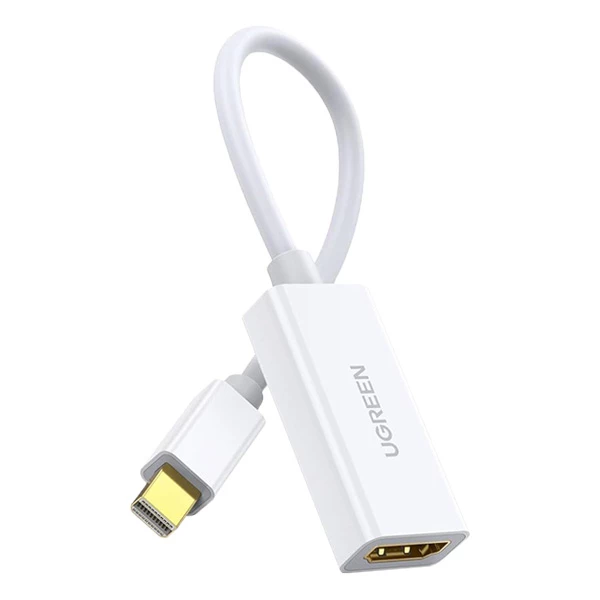 کابل Mini DisplayPort به HDMI یوگرین مدل MD112-10460 1080-سفید