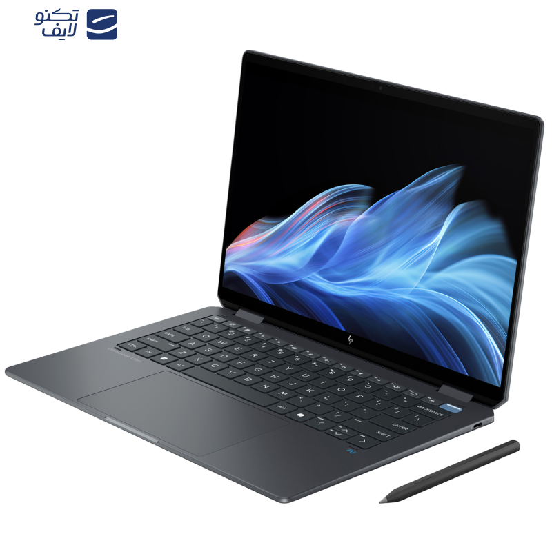 لپ تاپ 14 اینچی اچ‌ پی مدل OmniBook Ultra Flip 2-in-1 14t-FH000-Core Ultra 7 256V-16GB LPDDR5X-1TB SSD-OLED-Touch-Backlit-Fingerprint-W