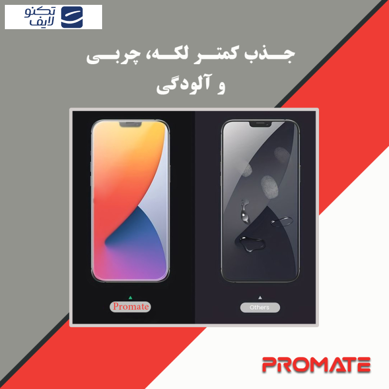 محافظ صفحه نمایش پرایوسی پرومیت مدل Resistant مناسب برای گوشی موبایل اپل iPhone 16 Pro Max