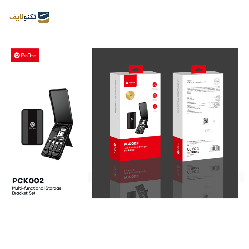 کابل تبدیل USB-C به USB-C / لایتنینگ / USB / microUSB پرووان مدل PCK002 طول 0.28 متر