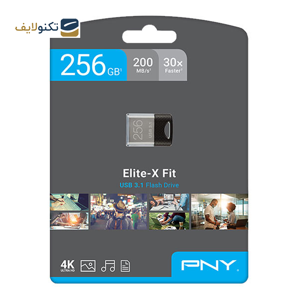 فلش مموری پی ان وای مدل Elite-X Fit USB 3.1  ظرفیت 256 گیگابایت