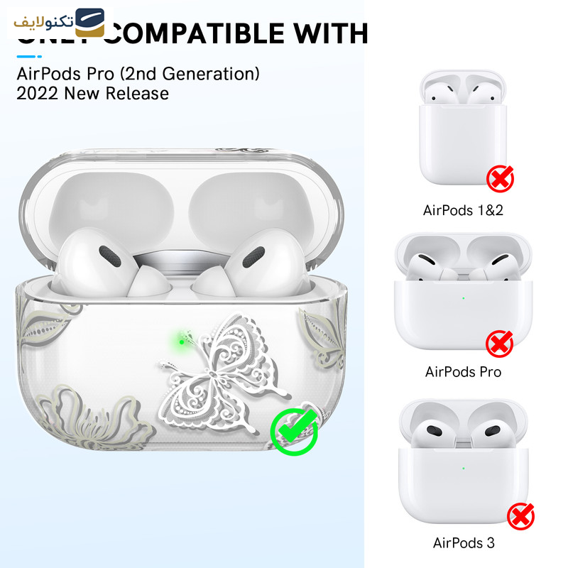 کاور آها استایل مدل WE17 - Butterfly پروانه مناسب برای کیس اپل ایرپاد پرو 2