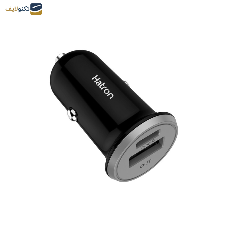 شارژر فندکی 18 وات هترون مدل HCC2181PQ به همراه کابل USB-C