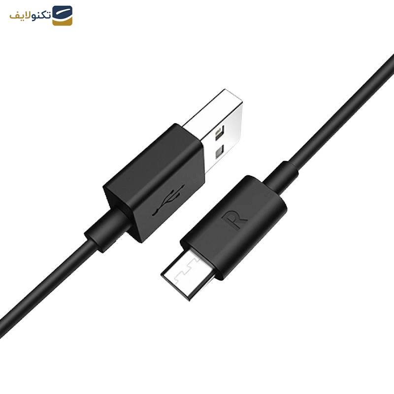 کابل تبدیل USB-A به microUSB راوپامر مدل RP-CB043 طول یک متر