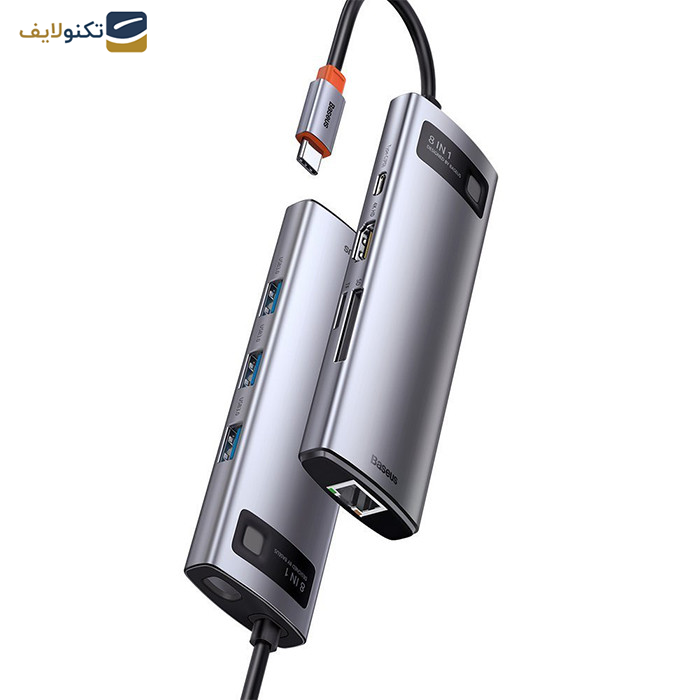 هاب 8 پورت USB-C باسئوس مدل CAHUB-CV0G