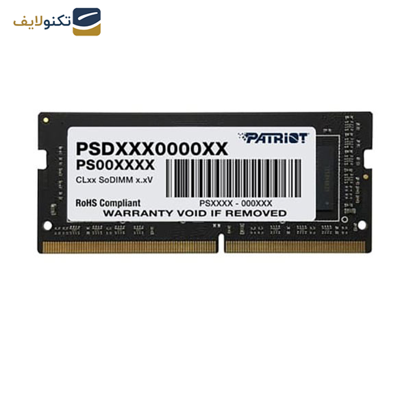 رم لپتاپ DDR4 تک کاناله 3200 مگاهرتز CL22 پاتریوت مدل SIGNATURE LINE ظرفیت 16 گیگابایت