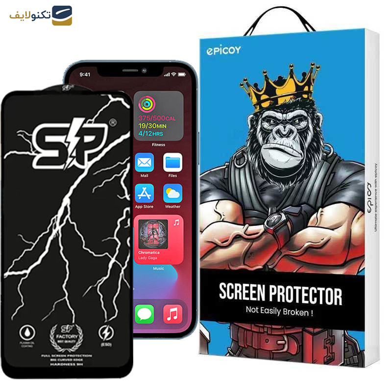 محافظ صفحه نمایش اپیکوی مدل SP Factory مناسب برای گوشی موبایل اپل iPhone 12 pro Max