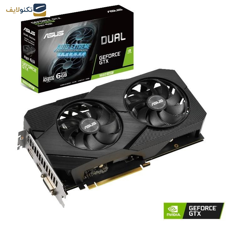 کارت گرافیک ایسوس مدل DUAL GTX1660S-A6G-EVO 