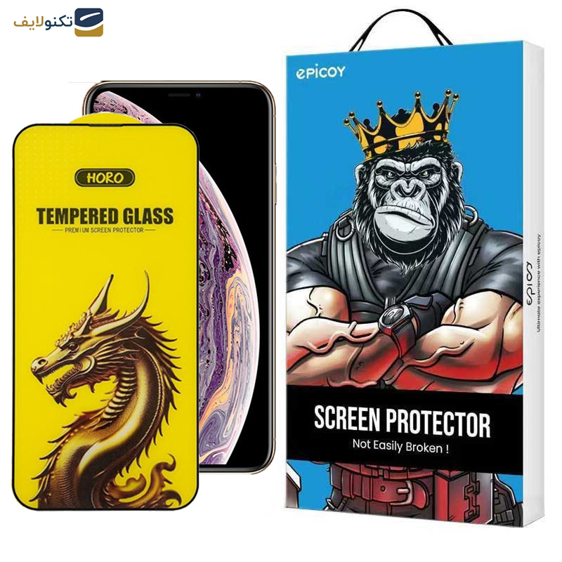 محافظ صفحه نمایش اپیکوی مدل Golden Dragon مناسب برای گوشی موبایل اپل iPhone 11 Pro/ XS / X