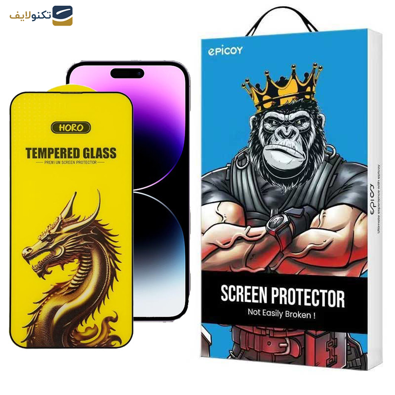 محافظ صفحه نمایش اپیکوی مدل Golden Dragon مناسب برای گوشی موبایل اپل iPhone 14 Pro Max