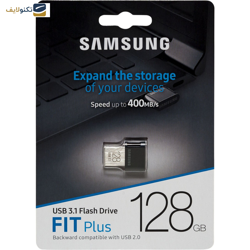 فلش مموری سامسونگ مدل FIT Plus USB 3.1 ظرفیت 128 گیگابایت