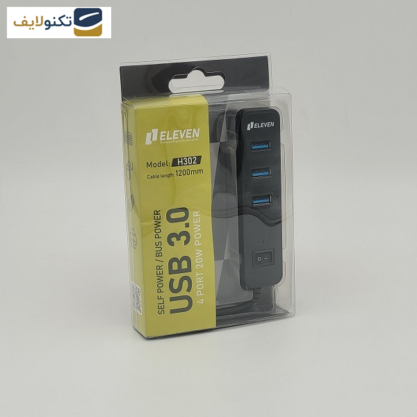 هاب 4 پورت USB 3.0 پورت ایلون مدل H302