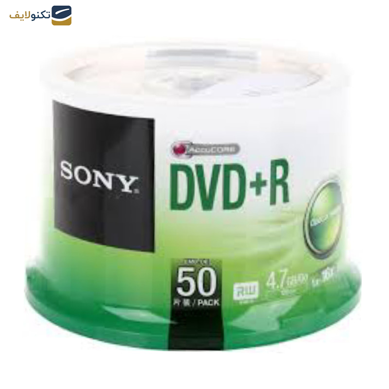 دی وی دی خام سونی مدل DVD+R بسته 50 عددی 