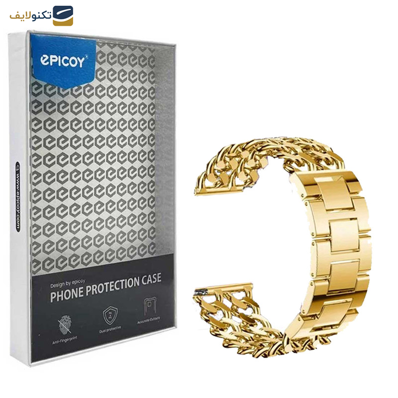 بند اپیکوی مدل Cartier Chains-20mm مناسب برای ساعت هوشمند سامسونگ Galaxy Watch 4/5/6/ َActive1/2