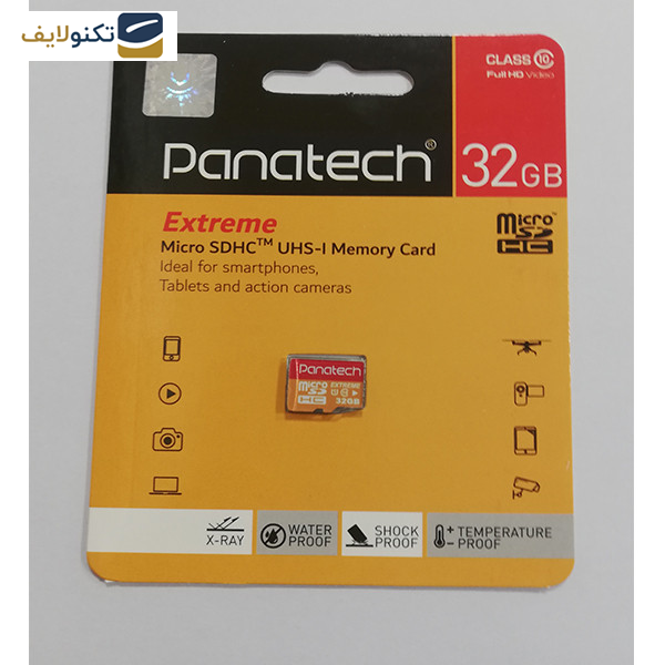 کارت حافظه microSDHC پاناتک مدل Extreme کلاس 10 استاندارد UHS-I U1 سرعت 30MBps ظرفیت 32 گیگابایت