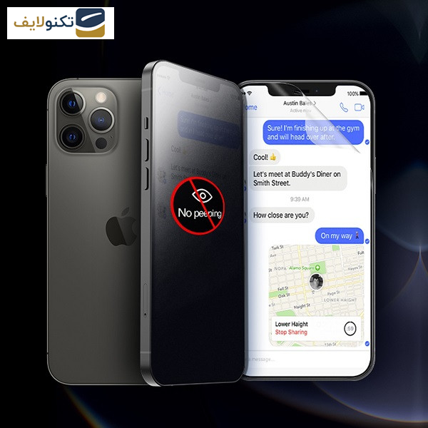 محافظ صفحه نمایش حریم شخصی راک اسپیس مدل HyPRV مناسب برای گوشی موبایل گوگل Pixel 8a