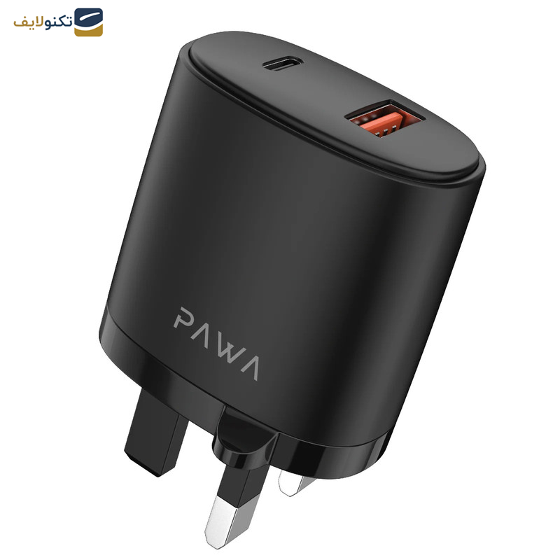  شارژر دیواری 38 وات پاوا مدل Solid Travel Charger Dual 