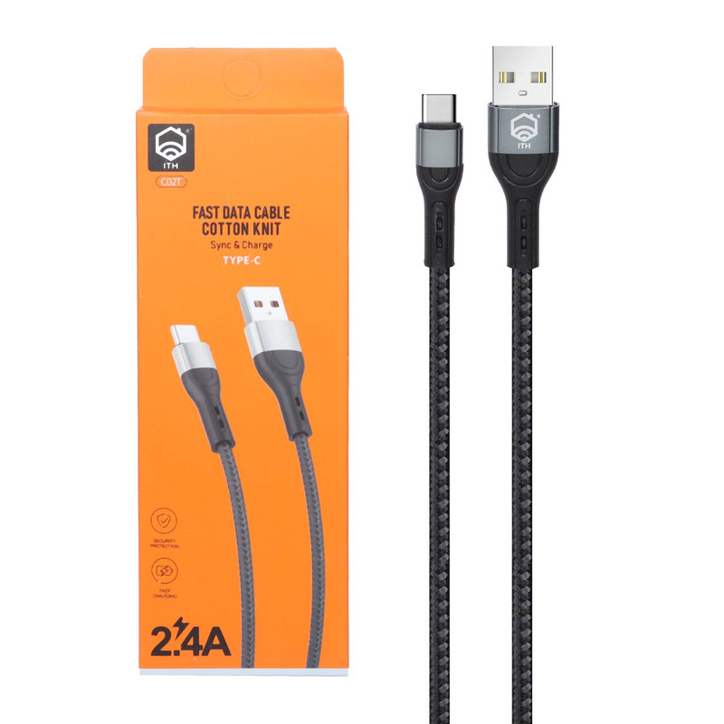 کابل تبدیل USB به USB-C ای تی اچ مدل C02T طول 1 متر